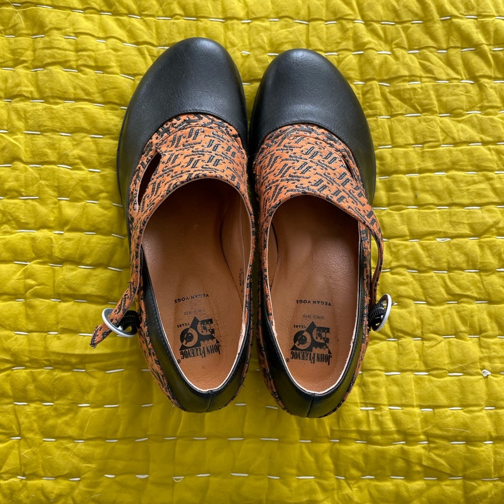 Black vegan Fluevogs 8.5